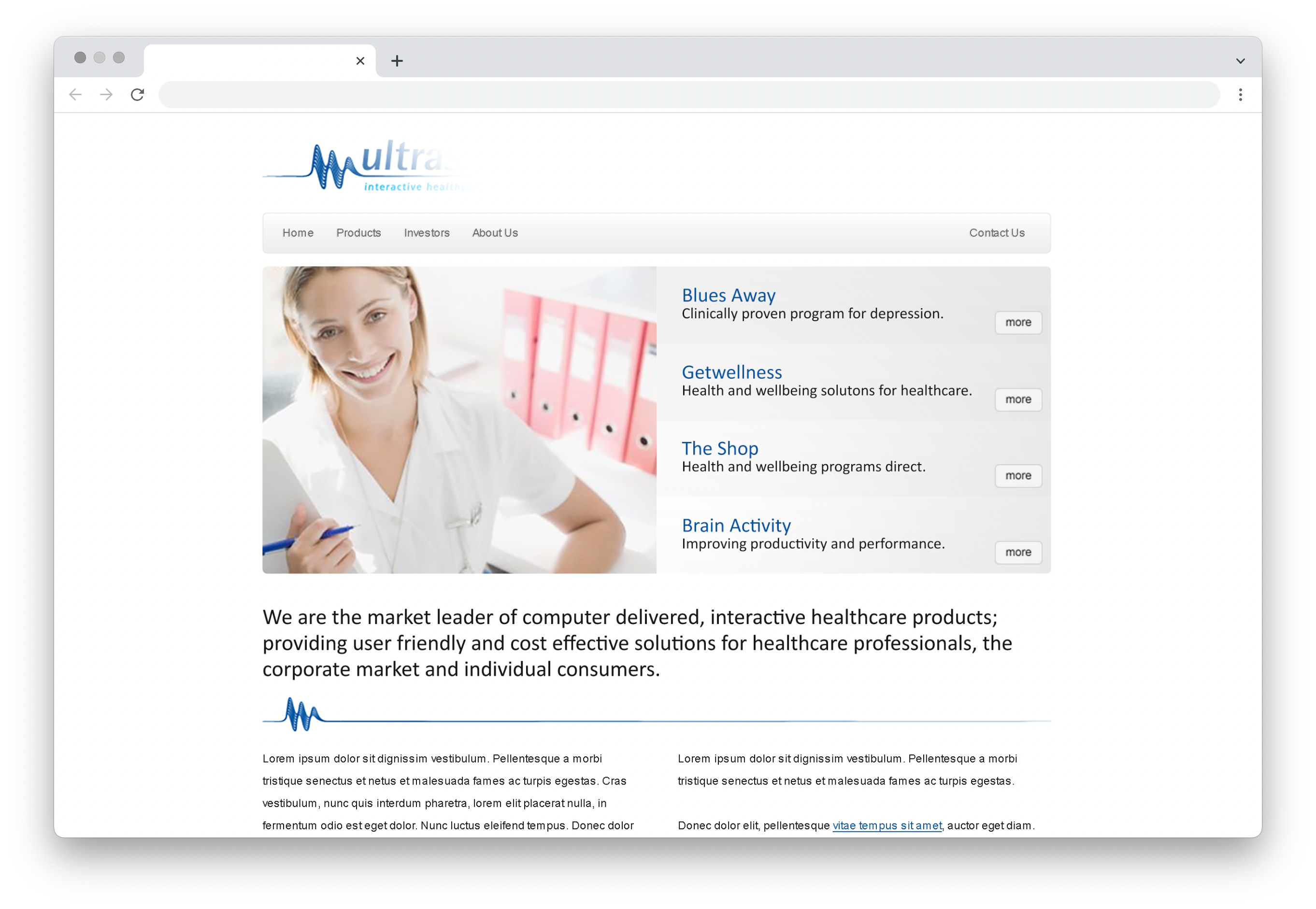 Image of a Digital Health programme dashboard